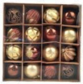 Casă și grădină - Set globuri mix 16 pcs 8 cm