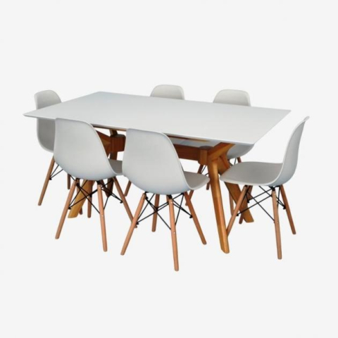 Mobilier pentru casă - Set masa cu 6 scaune