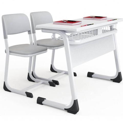 Set Masă și scaun - Set scolar 2 Banca scolara dubla Werzalit