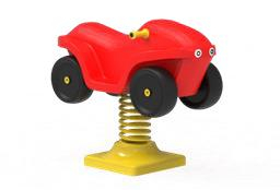 Детские площадки - Качалка с фигурой квадроцикла и пружиной