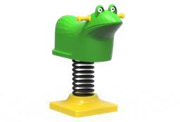 Детские площадки - Качалка с фигурой лягушки и пружиной