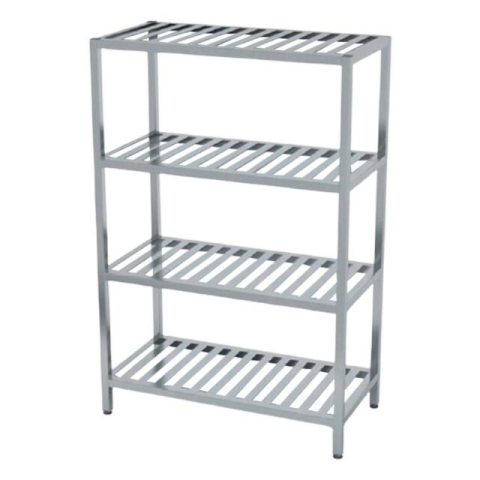 Стеллаж из нержавеющей стали - Стеллаж 1100x550x1600 мм с 4 полками