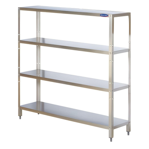 Стеллаж из нержавеющей стали - Стеллаж 2000x500x1800 с 4 уровнями