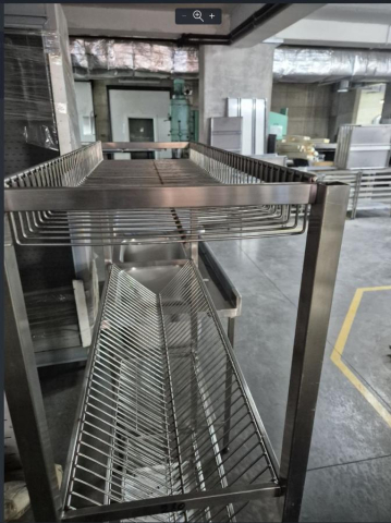 Стеллаж из нержавеющей стали - Стеллаж для сушки посуды 1000мм*300мм 2 полки