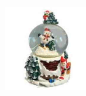 Дом и сад - Сувенир шар Елка и Дед Мороз