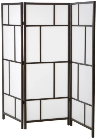 Mobilier pentru casă - Ширма для комнаты Ikea Risor 216x185 (Белый/Черный)