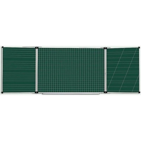 Tablă magnetică - Tabla scolara triptica magnetica liniara