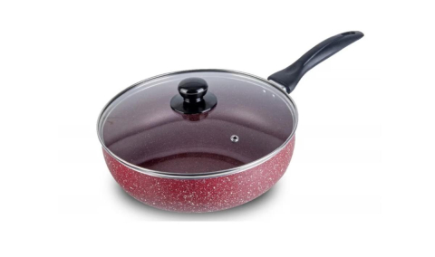 Vase și ustensile de bucătărie - Tigaie Grunberg din aluminiu cu interior/exterior marmorat, 28*7 cm