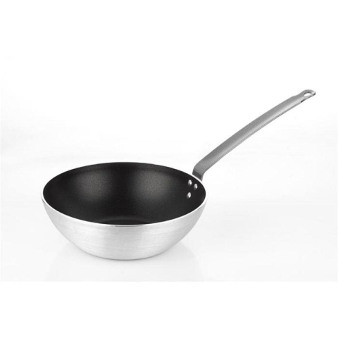 Vase și ustensile de bucătărie - Tigaie WOK aluminiu teflon 32x7.9 cm