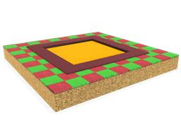 Trambulină - Trambulină pătrată 180 x 180