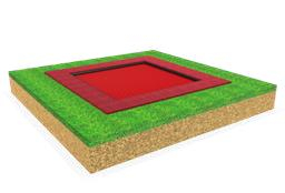 Trambulină - Trambulină pătrată 200 x 200