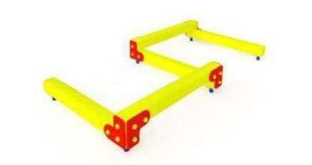 Echipamente Urbane - Traseu zig-zag