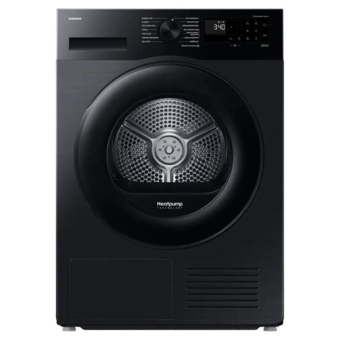 Mașini de spălat rufele - Uscător de rufe Samsung DV90DG52A0ABLE, 9kg, Negru