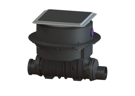 CLAPETA STAUFIX SWA CU MONTARE IN PARDOSEALA SI CAPAC POLIMER NEGRU [3]