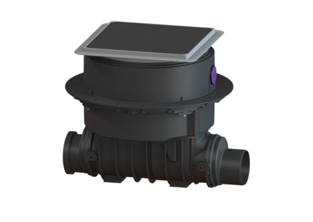 CLAPETA STAUFIX SWA CU MONTARE IN PARDOSEALA SI CAPAC POLIMER NEGRU [2]