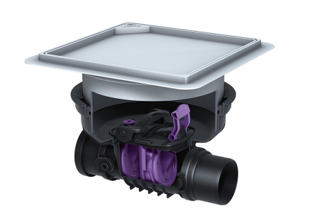 Clapete cu blocare gravitationala - STAUFIX  CU MONTARE IN PARDOSEALA SI CAPAC FAIANTABIL