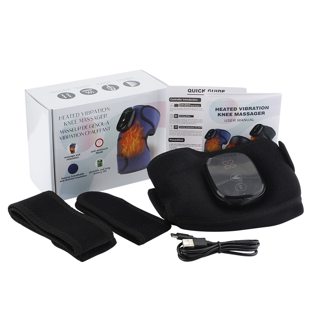 Aparat de Masaj pentru Genunchi Clavi, Multifunctional, Amelioreaza Durerea de Genunchi, Umeri, Coate, 3 Functii de Masaj, 3 Nivele de Incalzire, Genunchiera cu Afisaj Digital, Acumulator 5000 mAh, Ma [13]