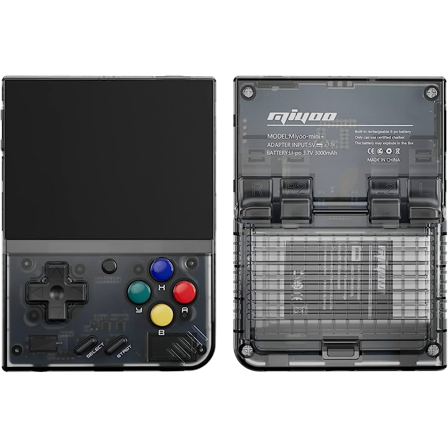Consola de joc Miyoo Mini Plus, culoare neagra, portabila, suport pentru 15+ emulatoare retro [3]