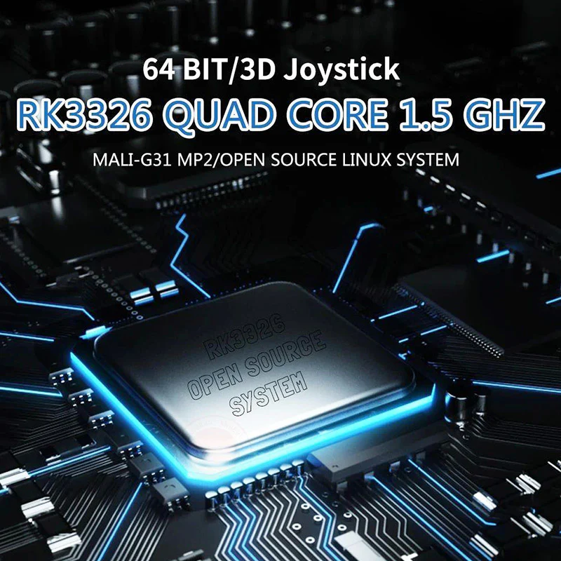 Consola de jocuri retro portabila ANBERNIC RG351P 64GB, quad core Cortex-A35 1.5GHz, RAM 1GB DDR3, Display 3.5 inch IPS 320x480, acumulator 3500 mAh, neagra [6]