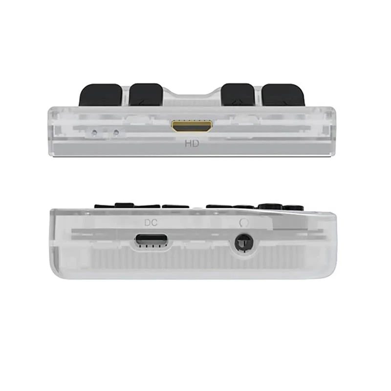 Consola retro ANBERNIC RG35XX 64GB cu jocuri, quad core Cortex-A53 1.5GHz, 1GB LPDDR4, IPS LCD 3.5" 640x480 4:3, acumulator 2600 mAh, alb transparent, portabila [13]