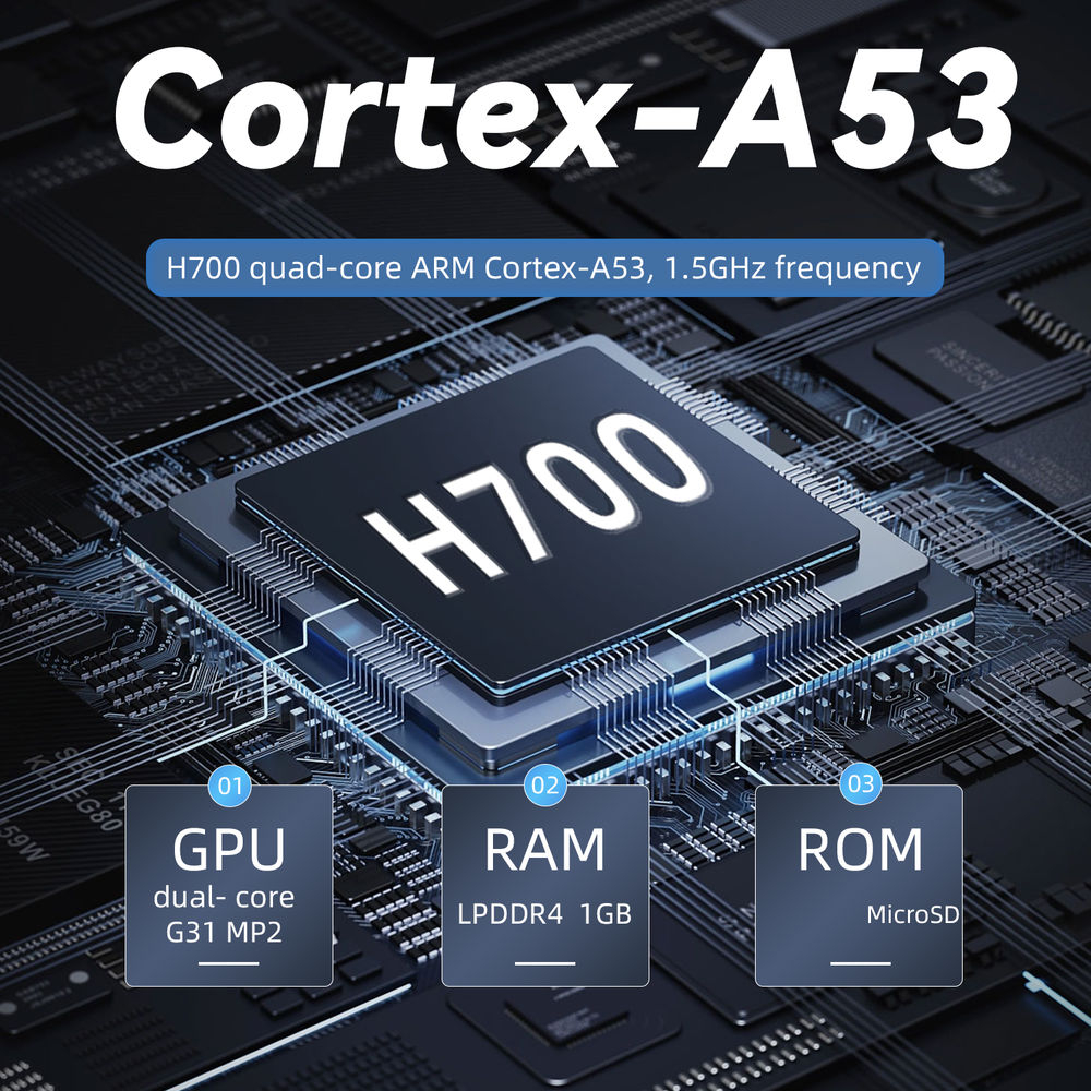 Consola retro ANBERNIC RG35XX H 64GB cu jocuri, stock OS, quad core 1.5GHz, 1GB LPDDR4, IPS LCD 3.5" 640x480, 3300 mAh, WiFi 5, Bluetooth 4.2, portabila, mov transparent [6]