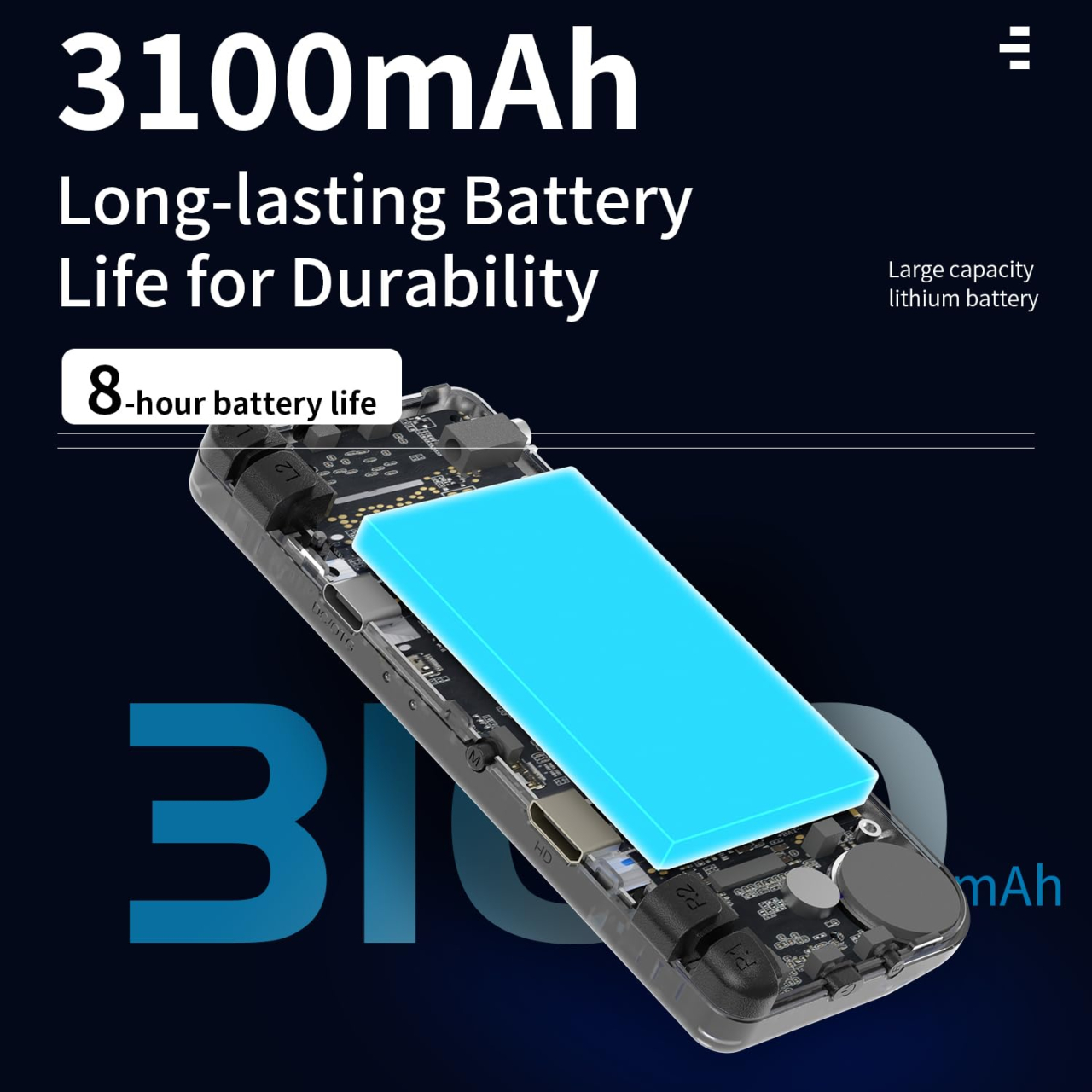 Consola retro portabila Anbernic RG28XX 64GB cu jocuri, quad core Cortex-A35 1.5GHz, 1GB LPDDR4, IPS LCD 3.5" 640x480, 3100 mAh, negru transparent [5]