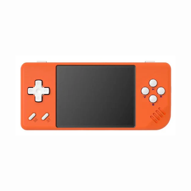 Consola retro portabila Anbernic RG28XX 64GB cu jocuri, quad core Cortex-A35 1.5GHz, 1GB LPDDR4, IPS LCD 3.5" 640x480, 3100 mAh, portocaliu [2]