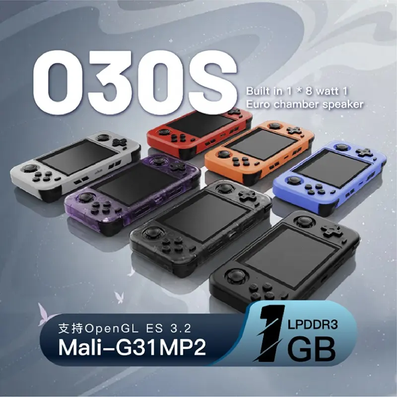 Consola retro portabila O30S 64GB cu jocuri, quad core Cortex-A53 1.5GHz, 1GB DDR3L, IPS LCD 3.5" 640x480, 3000 mAh, alb [6]