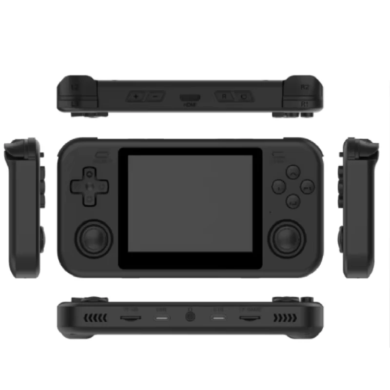Consola retro portabila O30S 64GB cu jocuri, quad core Cortex-A53 1.5GHz, 1GB DDR3L, IPS LCD 3.5" 640x480, 3000 mAh, negru [2]