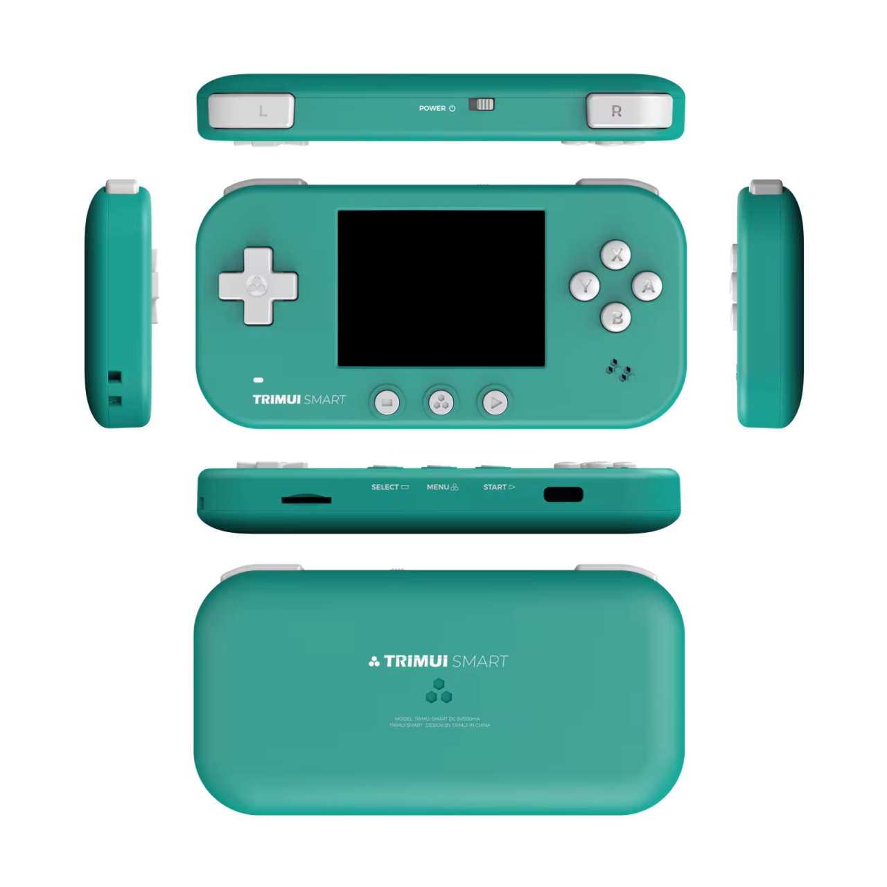 Consola retro portabila TRIMUI Smart 64GB cu jocuri, Cortex-A7 1.2GHz, 128MB LPDDR4, IPS LCD 2.4" 320x240, 1000 mAh, WiFi 4, Bluetooth 4.0, turcoaz [2]