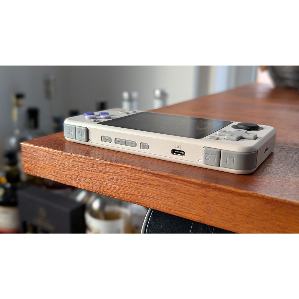 Consola retro Powkiddy RGB10X 64GB cu jocuri, quad core Cortex-A35 1.5GHz, 1GB RAM, IPS LCD 3.5" 640x480 4:3, acumulator 2800 mAh, gri, portabila [3]