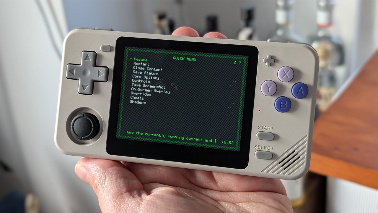 Consola retro Powkiddy RGB10X 64GB cu jocuri, quad core Cortex-A35 1.5GHz, 1GB RAM, IPS LCD 3.5" 640x480 4:3, acumulator 2800 mAh, gri, portabila [14]