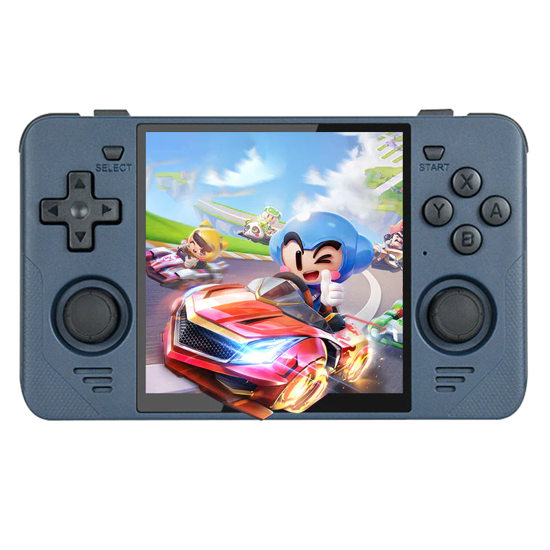 Consola retro Powkiddy RGB30 128GB cu jocuri incluse, quad core Cortex-A55 1.8GHz, 1GB LPDDR4, IPS LCD 4.0" 720x720, 4100mAh, albastra, portabila [11]