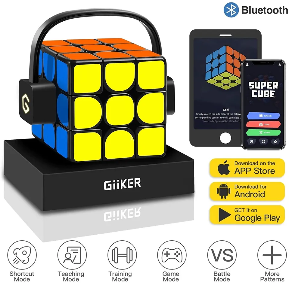Cub Giiker i3s Super Cube, educativ, inteligent, de logica, cu aplicatie andoid, conectare prin Bluetooth, tutoriale, jocuri, provocari, clasamente si statistici [2]