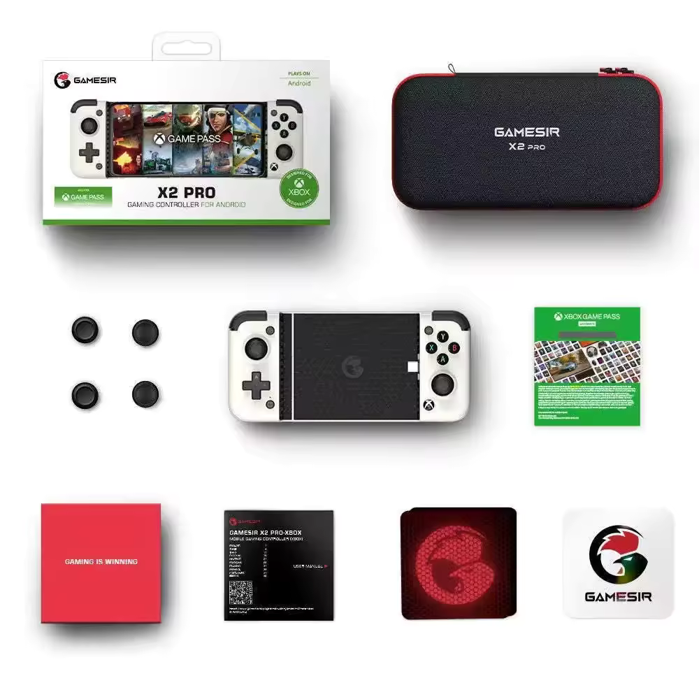 Gamepad GameSir X2 Pro Alb, pentru telefonul mobil, triggere analogice cu hall effect, butoane Kailh Microswitch, joystick-uri Alps 3D, incarcare Pass-through pe USB-C [11]