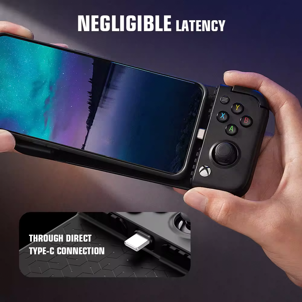 Gamepad GameSir X2 Pro Negru, pentru telefonul mobil, triggere analogice cu hall effect, butoane Kailh Microswitch, joystick-uri Alps 3D, incarcare Pass-through pe USB-C [7]