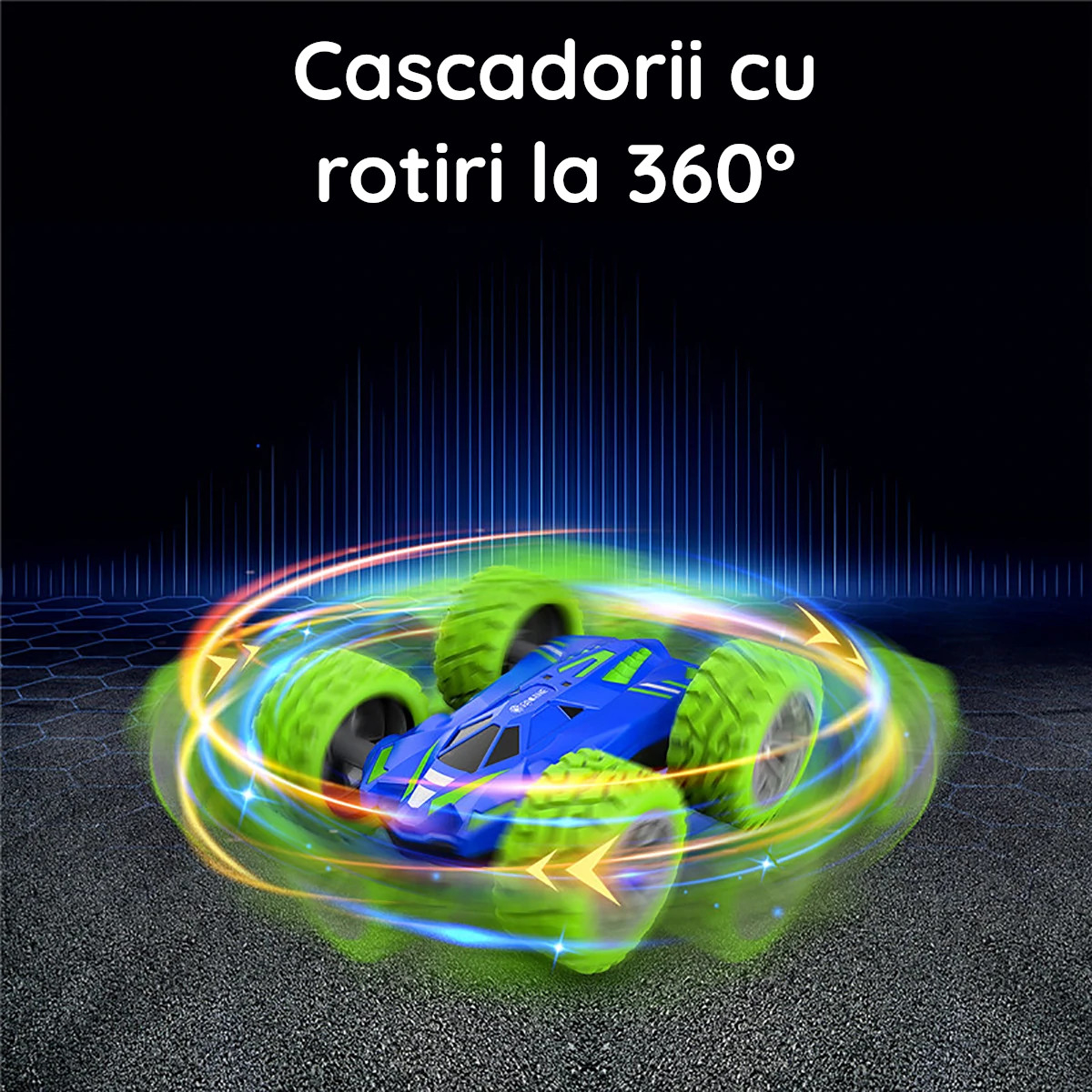 Masinuta cu telecomanda Eachine EC07 cu doua fete, speciala pentru cascadorii si drifturi [9]