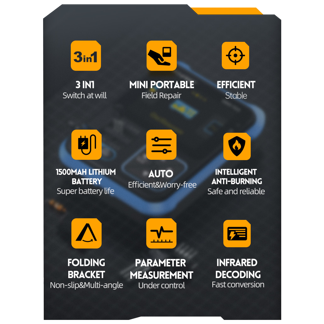 Osciloscop digital FNIRSI DSO-TC3 (Standard), cu rol de multimetru, generator de semnal, tester de tranzistori, masoara temperatura si umiditatea si cu senzor infrarosu [8]