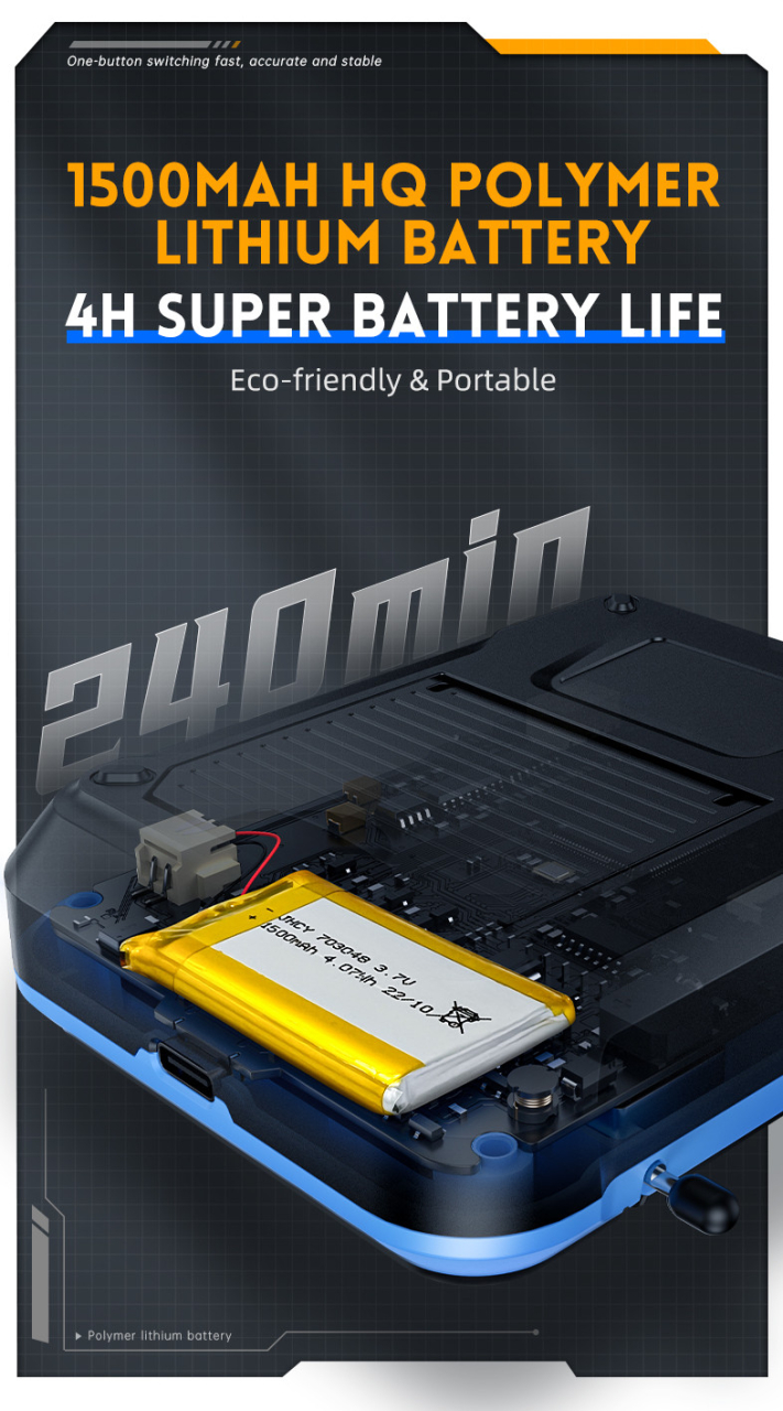 Osciloscop digital FNIRSI DSO-TC3 (Standard), cu rol de multimetru, generator de semnal, tester de tranzistori, masoara temperatura si umiditatea si cu senzor infrarosu [9]