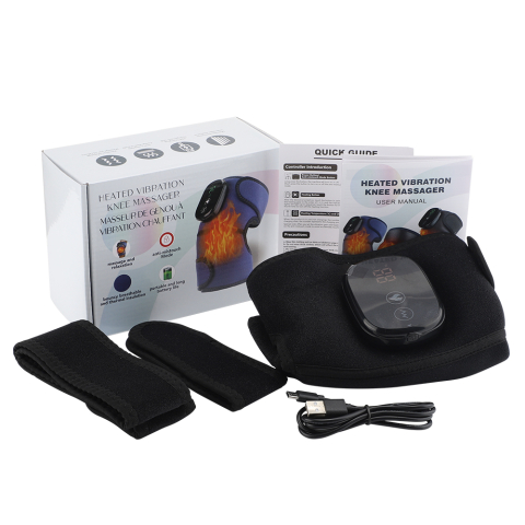 Aparat de Masaj pentru Genunchi Clavi, Multifunctional, Amelioreaza Durerea de Genunchi, Umeri, Coate, 3 Functii de Masaj, 3 Nivele de Incalzire, Genunchiera cu Afisaj Digital, Acumulator 5000 mAh, Ma [12]