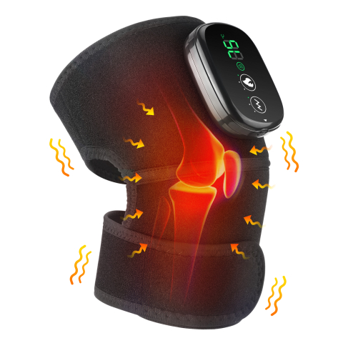 Aparat de Masaj pentru Genunchi Clavi, Multifunctional, Amelioreaza Durerea de Genunchi, Umeri, Coate, 3 Functii de Masaj, 3 Nivele de Incalzire, Genunchiera cu Afisaj Digital, Acumulator 5000 mAh, Ma [2]