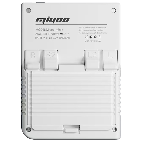 Consola de joc Miyoo Mini Plus, culoare alba, portabila, suport pentru 15+ emulatoare retro [1]
