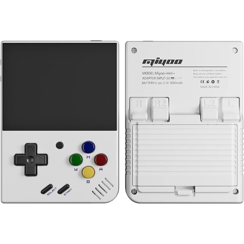 Consola de joc Miyoo Mini Plus, culoare alba, portabila, suport pentru 15+ emulatoare retro [2]