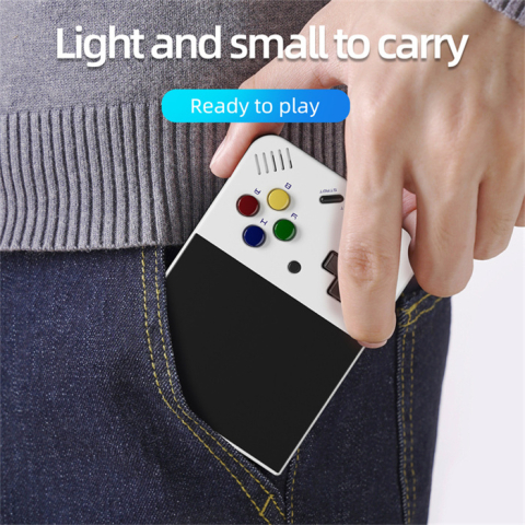 Consola de joc Miyoo Mini Plus, culoare alba, portabila, suport pentru 15+ emulatoare retro [9]