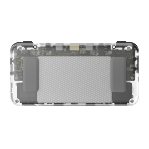 Consola portabila retro ANBERNIC RG35XX H cu jocuri, quad core Cortex-A53 1.5GHz, 1GB LPDDR4, IPS LCD 3.5" 640x480, 3300 mAh, WiFi 5, Bluetooth 4.2, alb transparent [2]