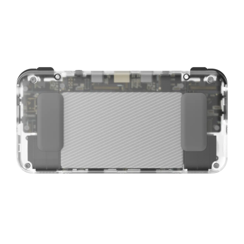 Consola portabila retro ANBERNIC RG35XX H cu jocuri, quad core Cortex-A53 1.5GHz, 1GB LPDDR4, IPS LCD 3.5" 640x480, 3300 mAh, WiFi 5, Bluetooth 4.2, alb transparent [2]