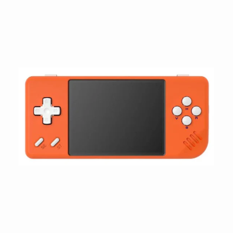 Consola retro portabila Anbernic RG28XX 64GB cu jocuri, quad core Cortex-A35 1.5GHz, 1GB LPDDR4, IPS LCD 3.5" 640x480, 3100 mAh, portocaliu [1]