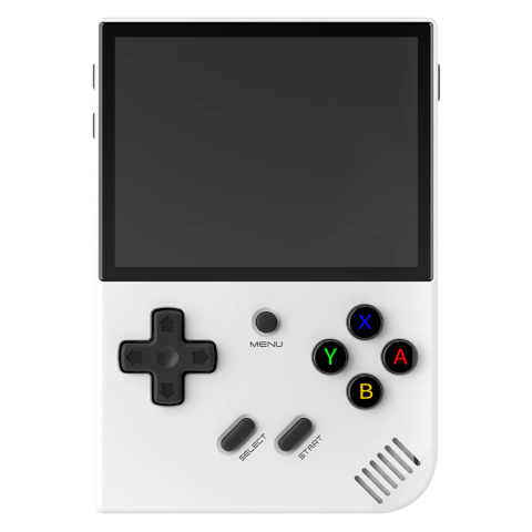 Consola retro portabila ANBERNIC RG35XX PLUS 64GB cu jocuri, quad core 1.5GHz, 1GB LPDDR4, IPS LCD 3.5" 640x480, 3300 mAh, WiFi 5, Bluetooth 4.2, alba [18]