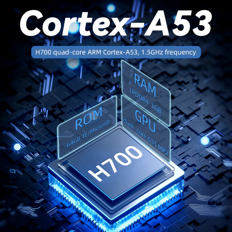 Consola retro portabila ANBERNIC RG40XX H cu jocuri, quad core Cortex-A53 1.5GHz, 1GB LPDDR4, IPS LCD 4" 640x480, 3200 mAh, WiFi 5, Bluetooth 4.2, negru [2]