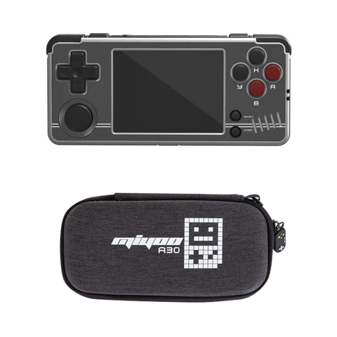 Consola retro portabila Miyoo A30 cu jocuri incluse, 4-core 1.5GHz, 512MB, IPS LCD 2.8" 640x480, 2600mAh, gri [2]
